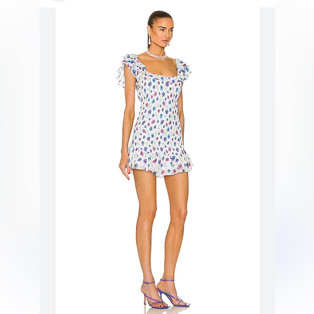 LoveShackFancy Floral Mini Dress Size Small